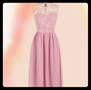Pink long dress